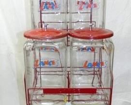 ORG. LANCE RACK W/JARS - EMB. LANCE SIGN
