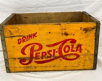 18 1/2 X 12 PEPSI COLA WOODEN CRATE