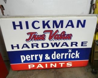 HICKMAN TRUE VALUE CAN SIGN