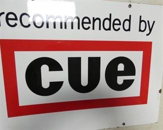 CLOSE UP PORC. 24X18 CUE SIGN