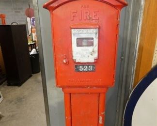 CLOSE UP 11X70 CAST GAMEWELL FIRE BOX