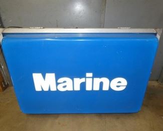 EMB. MARINE LIGHTED CAN SIGN