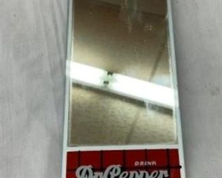 DR. PEPPER IN BOTTLES MIRRORED SIGN 