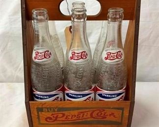 PEPSI DOUBLE DOT WOODEN CARRER 
