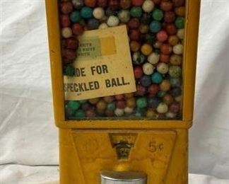 5 CENT GUMBALL MACHINE 