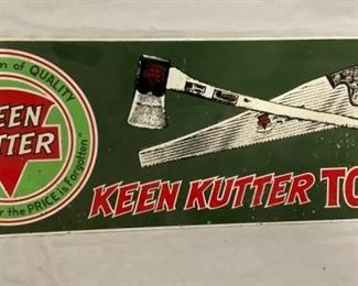 21X8 KEEN KUTTER TOOLS SIGN 