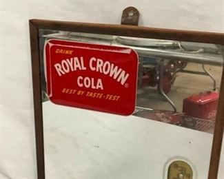 TOP VIEW ROYAL CROWN COLA MIRROR THERM. 