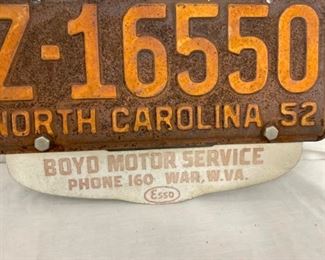 W/BOYD MOTOR SERVICE ESSO TAG HOLDER