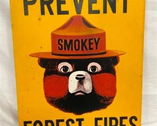 1950'S ORG. PREVENT FOREST FIRES SIGN