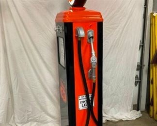SIDE VIEW CONTEMPORARY GAS PUMP