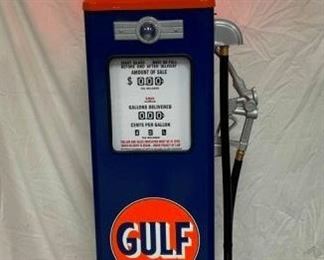 GULF CONTEMPORARY GAS PUMP