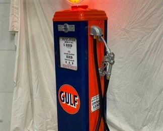 SIDE VIEW CONTEMPORARY GAS PUMP