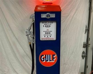 GULF CONTEMPORARY GAS PUMP