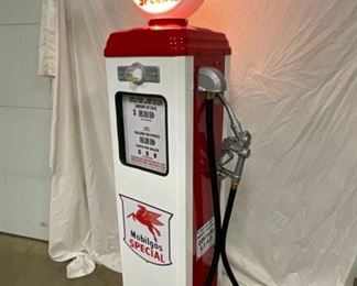 SIDE VIEW CONTEMPORARY GAS PUMP