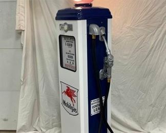 SIDE VIEW CONTEMPORARY GAS PUMP