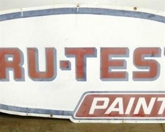 TIN TRU TEST PAINTS SIGN