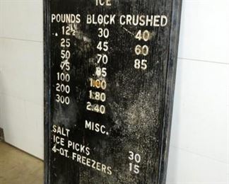 MEASURES 38X63 PRICE SIGN
