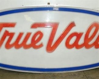 PLASTIC TRUE VALUE SIGN
