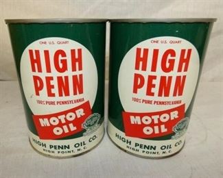 1QT. OLD STOCK HIGH PENN CANS