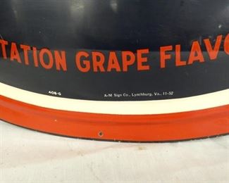 DATED 1952 GRAPETTE SIGN