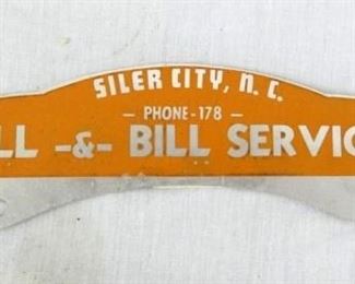 BILL & BILL SERVICE GULF TAG TOPPER