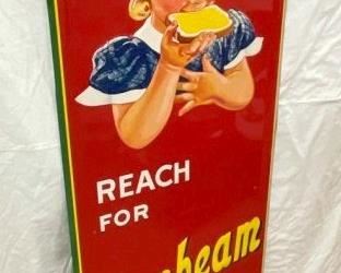 LEFTSIDE 1953 SELF FRAMED SUNBEAM SIGN