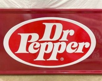 EMB. DR. PEPPER SILF FRAMED SIGN