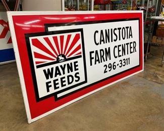 95X47 CANISTOTA WAYNE FEEDS SIGN