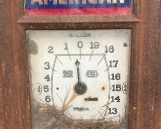 CLOCK FACE AMERICAN WAYNE PUMP