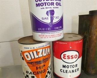 CLOSEUP VARIOUS CANS