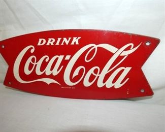 MEASURES 12X6 COKE FISHTAIL SIGN 