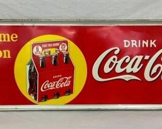 54X18 COCA COLA SIGN W/ CARTON