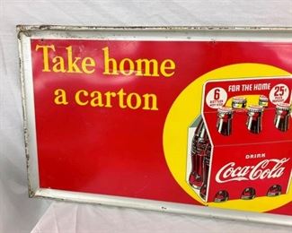 LEFTSIDE NICE EARLY COKE SIGN