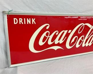54X18 DRINK COKE ARROW SIGN W/ BOTTLE