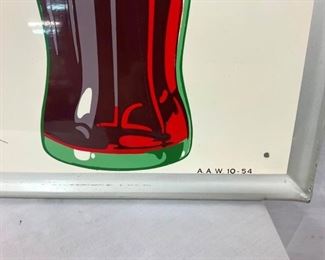 COKE SIGN DATED 1954