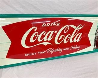 COKE FISHTAIL SIGN 54X18