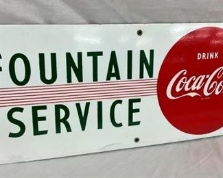 PORC. COKE SIGN 30X12