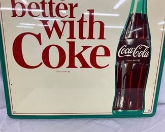 COKE SIGN W/ BOTTLE