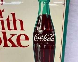 NICE COKE SIGN W/ BOTTLE