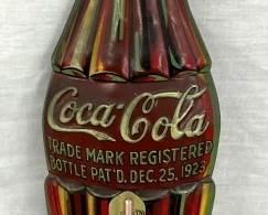 1923 EMB. COKE DIE CUT BOTTLE THERM.
