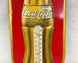COKE THERM. W/ GOLD BOTTLE