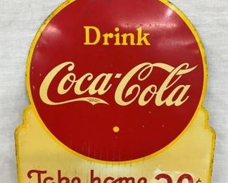 1941 DS COKE 30CENT CARTON SIGN