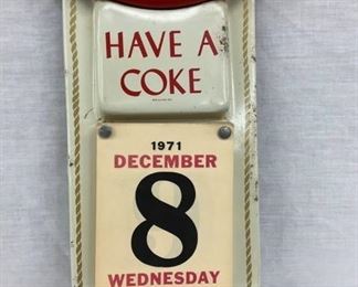COKE CALENDAR PAD 1971