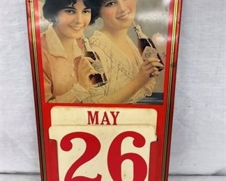 PERPETUAL COKE MAY 26 CALENEAR PAD W/ LADIES
