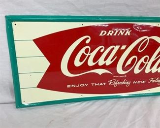 LEFTSIDE SELF FRAMED COKE SIGN