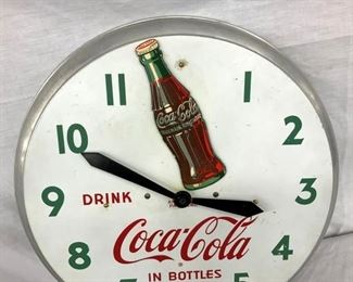 ALL. ALUM. COCA COLA CLOCK