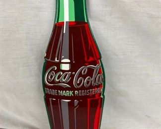 PORC. COKE BOTTLE DIE CUT SIGN