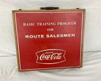 UNUSUAL COKE FISHTAIL SALESMAN KIT