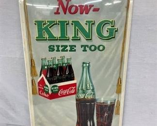 EARLY COKE KING SIZE CARDBOARD
