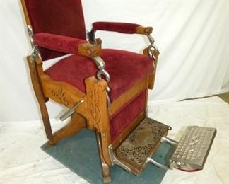 OAK KOKEN BARBER CHAIR